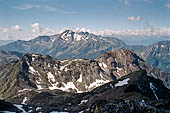 Panorami delle vette dall'Ospizio Sottile sul Colle Valdobbia. Val Sesia 